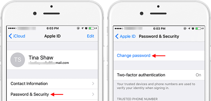 change password