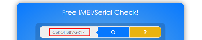 enter serial number to check Find My iPhone online