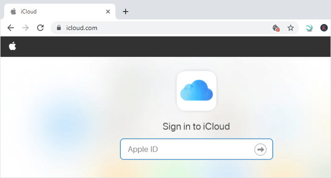 sign in to iCloud