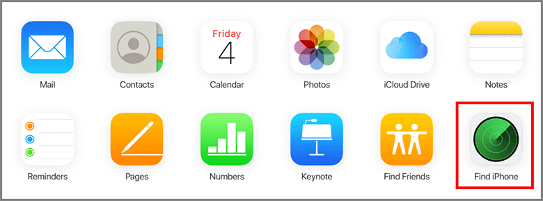 click Find My iPhone