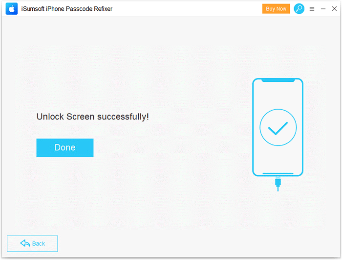 iPhone unlocked successfully