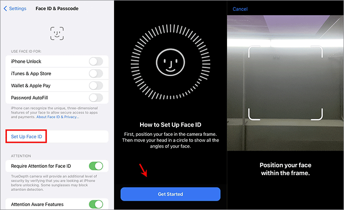 set up Face ID