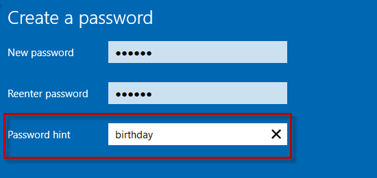 add password hint
