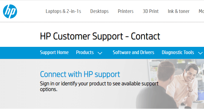 hp customer support