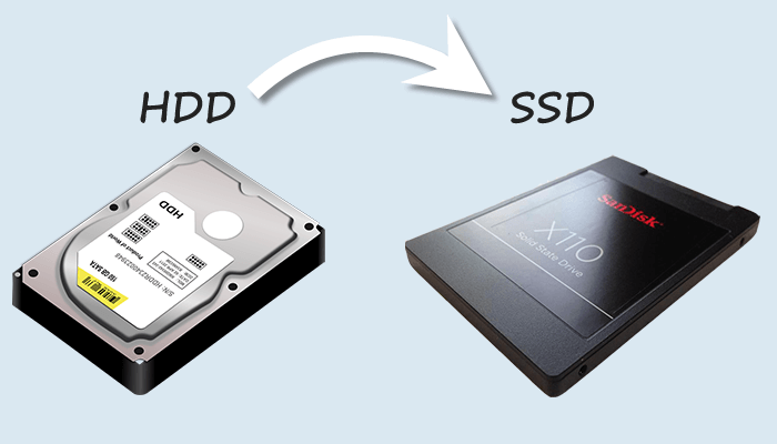 upgrade HDD to SSD