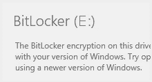 Fix BitLocker encryption on this drive isn't compatible error