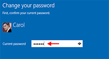 change local account password Windows 10