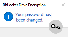 change BitLocker PIN or password