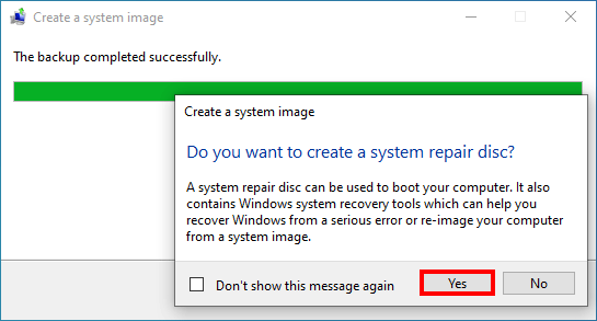 create system repair disk