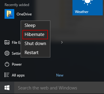 How to Enable or Disable Hibernate in Windows 10