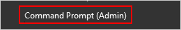 Open command prompt admin