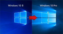 upgrade Windows 10 s to pro
