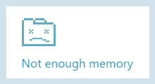 Not enough memory