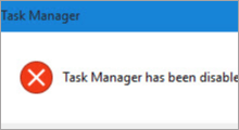 Task Manager has been disabled by administrator