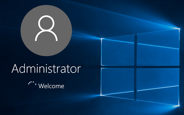 sign in to built in administrator