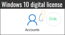 link Windows license to Microsoft account