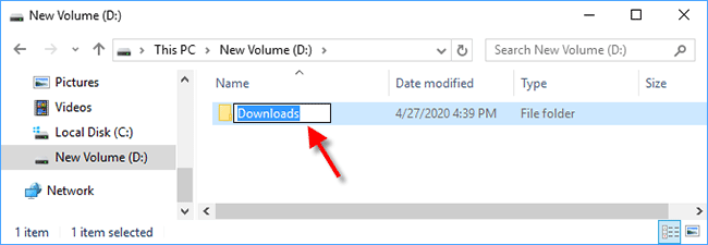 how to download to d drive windows 10