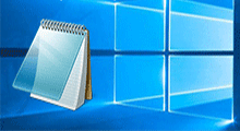 open notepad in Windows 10