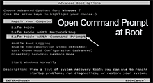 open command prompt at boot