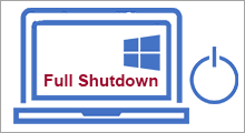 perform full shutdown Windows 10