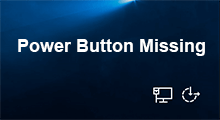 power button missing from start menu