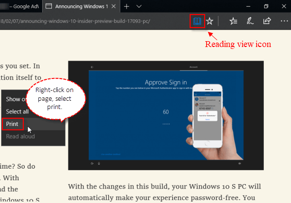 Microsoft Reading View
