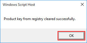 Remove Windows 10 product key
