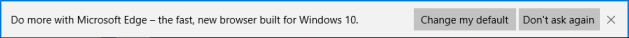 Make Microsoft Edge as default browser