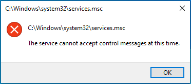 Cannot open Windows Service.msc 