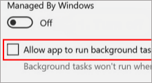 Stop app running background