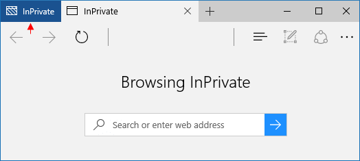 InPrivate browsing mode