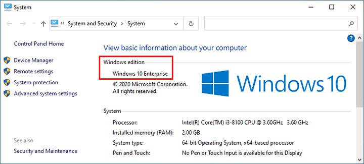 check Windows edition