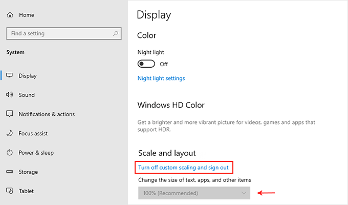 Check the Windows DPI settings