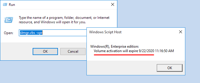 Check Windows activation expiry date