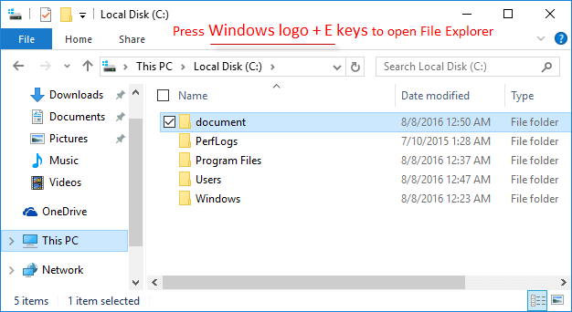 Navigate to the directory of that file or folder