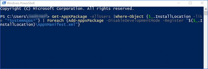 Use command in Windows Powershell