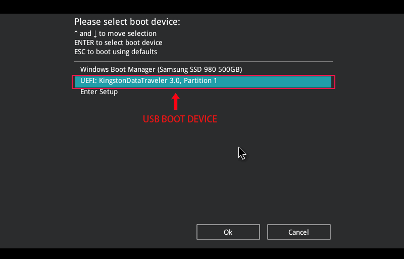 boot Computer from USB
