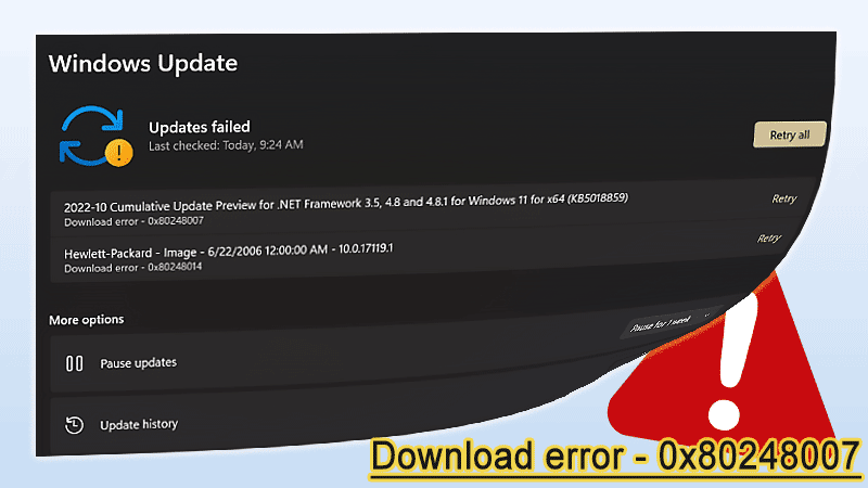 fix download error 0x80248007 on windows 11