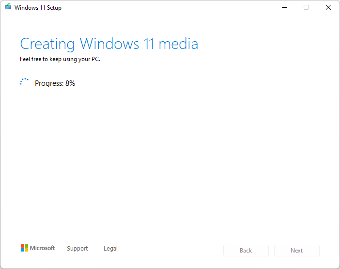 creating Windows 11 media