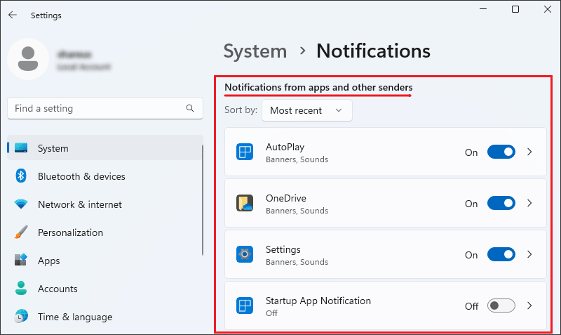 block specific apps notifications