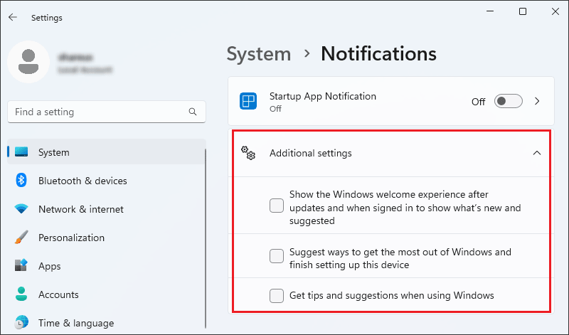 get rid of ads notifications on windows 11