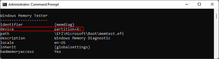 The original configuration path of S:\EFI\Microsoft\Boot\BCD file 4.