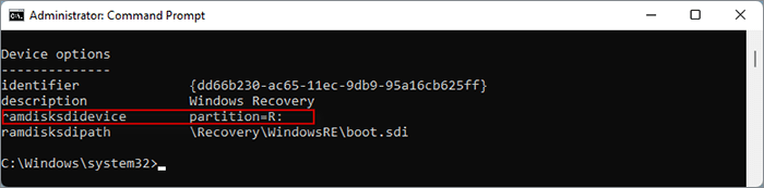 The modified configuration path of S:\EFI\Microsoft\Boot\BCD file 5.