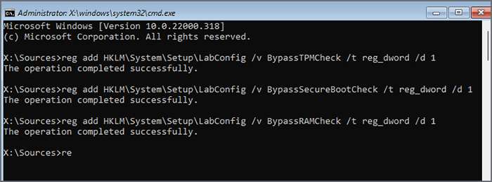 create Bypass Check commands