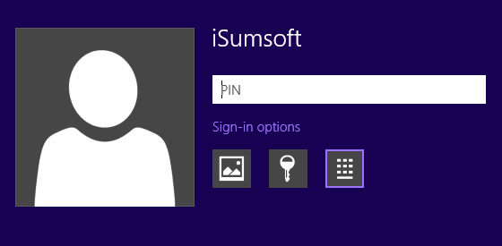 Change sign-in options