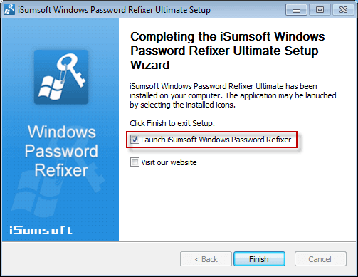 Launch Windows Password Refixer