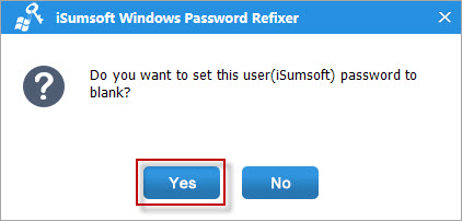 Reset Password to Blank