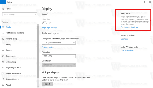 Settings Tips