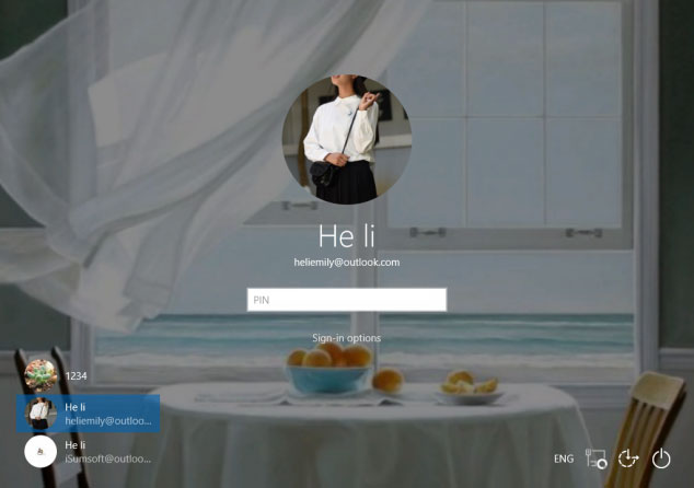 Show lock screen background picture on sign-in screen