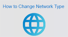 Change Network Type to Private or Public